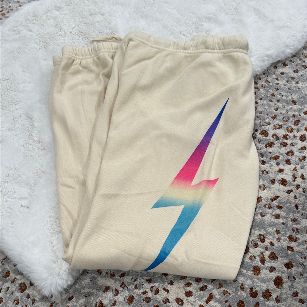 Aviator Nation Rainbow 🌈 lightening Joggers